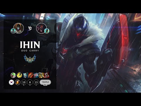 Jhin ADC vs Lucian - KR Challenger Patch 12.15