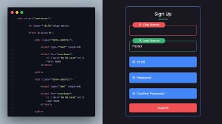 Awesome Sign Up Form in HTML CSS and JavaScript | Form Validation in HTML CSS and JS