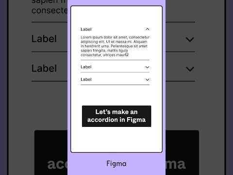 Let's make a bouncy accordion in Figma #shorts