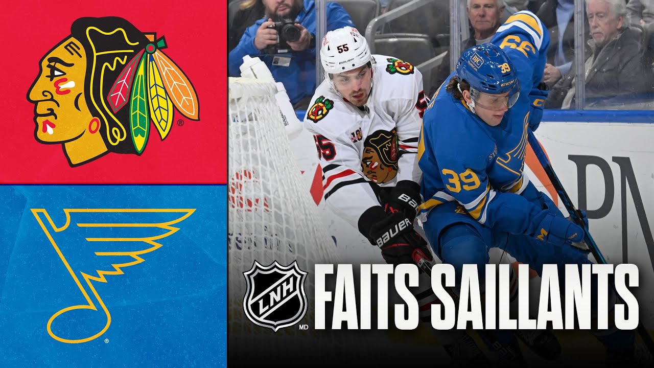 Blackhawks vs Blues 12/12/25 | Faits saillants