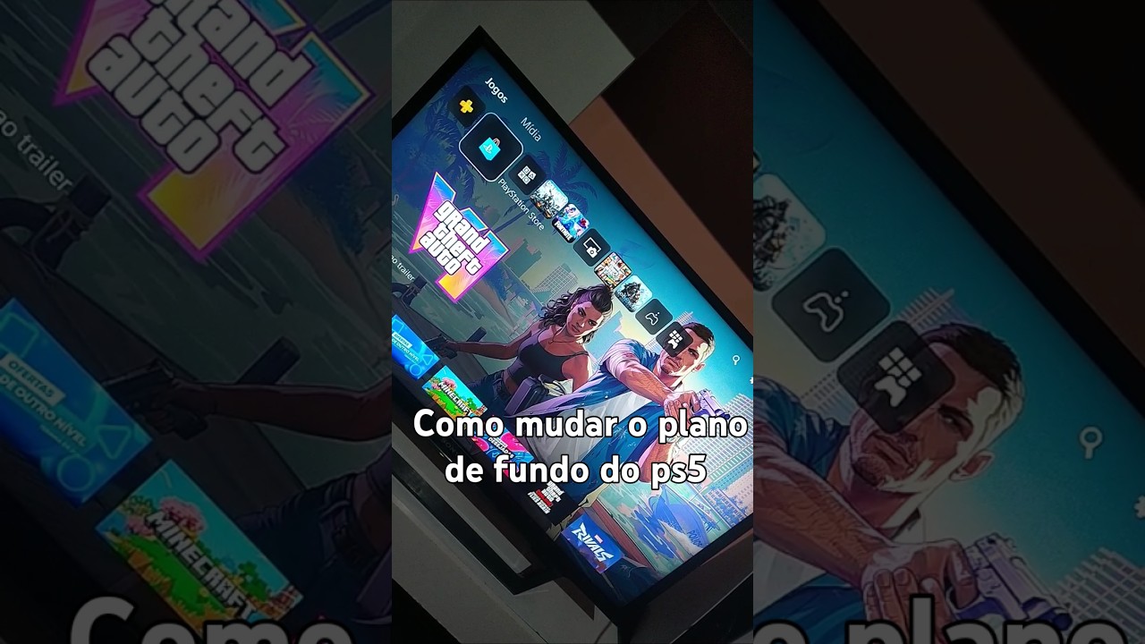 Como mudar o plano de fundo do seu ps5