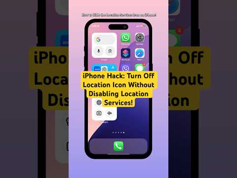 iPhone Hack: Turn Off Location Icon Without Disabling Location Services! #shorts #iphone