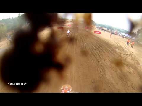 2013 MXGP Thailand GoPro: Jake Nicholls MX2 Race 1 - vurbmoto