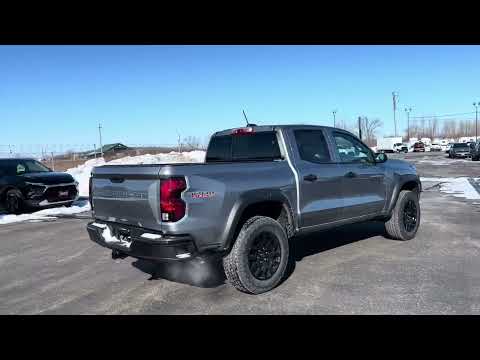 2026 Chevrolet Colorado Crew Cab Short Box 4-Wheel Drive Trail Boss in Gray for sale at Lally Chevrolet Ltd. in Tilbury, ON