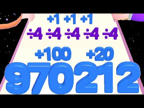 Number Master vs Jelly Run2048 - Number Run Infinity( Max Level ) Update