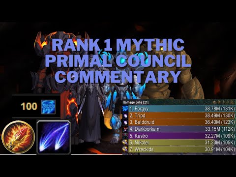 Commentary: Rank 1 Primal Council Mythic Arcane Mage - 132k DPS (No Tier, No Externals)
