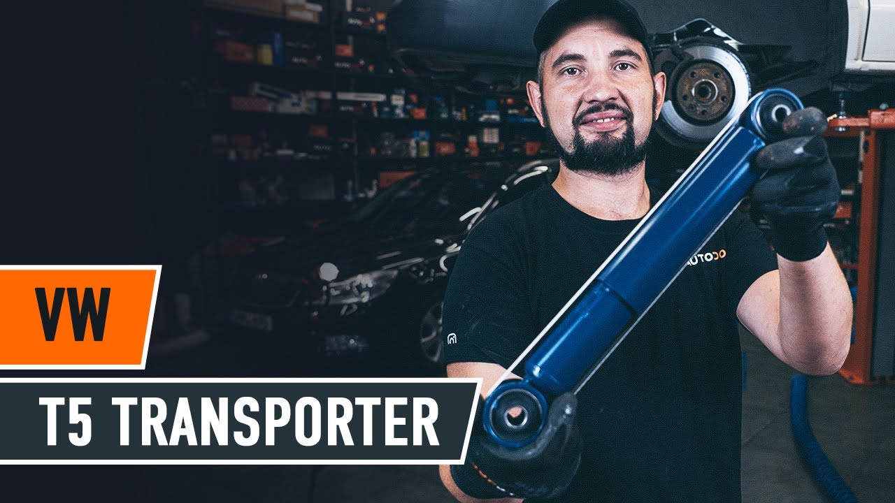 Hátsó lengéscsillapító-csere VW T5 Transporter gépkocsin – Útmutató
