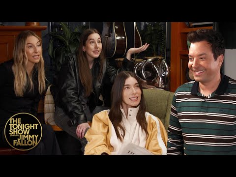 HAIM Teaches Jimmy How to Speak HAIM-Style (Cold Open) | The Tonight Show