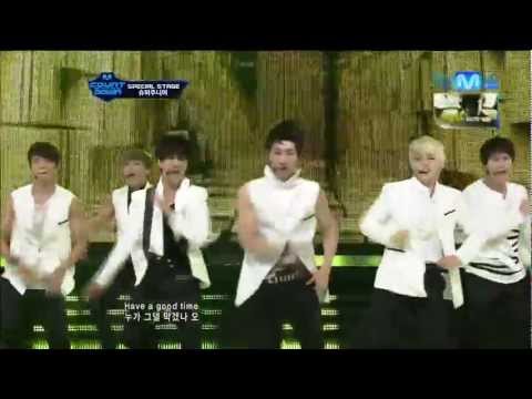 [Full HD] 120802 Super Junior - Sexy, Free & Single LIVE (Special Stage) @ MNET M! Countdown