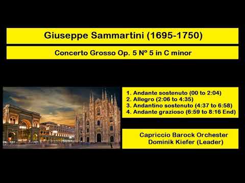 Giuseppe Sammartini (1695-1750) - Concerto Grosso Op. 5 Nº 5 in C minor