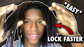 HOW TO MAKE DREADS LOCK FASTER *EASY*