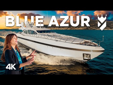 Mangusta 130 “Blue Azur” – Full Walkthrough | Overmarine Sports Yacht For Sale