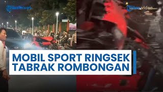 Diduga Mabuk, Sopir Mobil Sport Ferari Tabrak Rombongan Motor di Kawasan Bundaran Senayan
