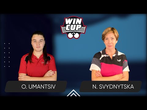 17:45 Olha Umantsiv - Nataliia Svydnytska 10.07.2025 WINCUP Women Master. TABLE 2