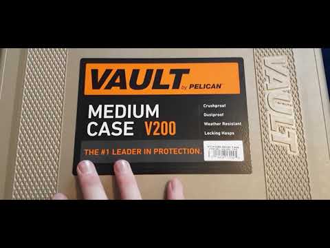 Pelican V200 Vault Case Tan Video Review