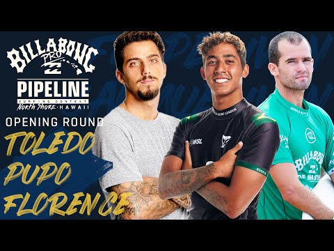 Toledo, Pupo, I. Florence Billabong Pro Pipeline - Men's Opening Round Heat Replay