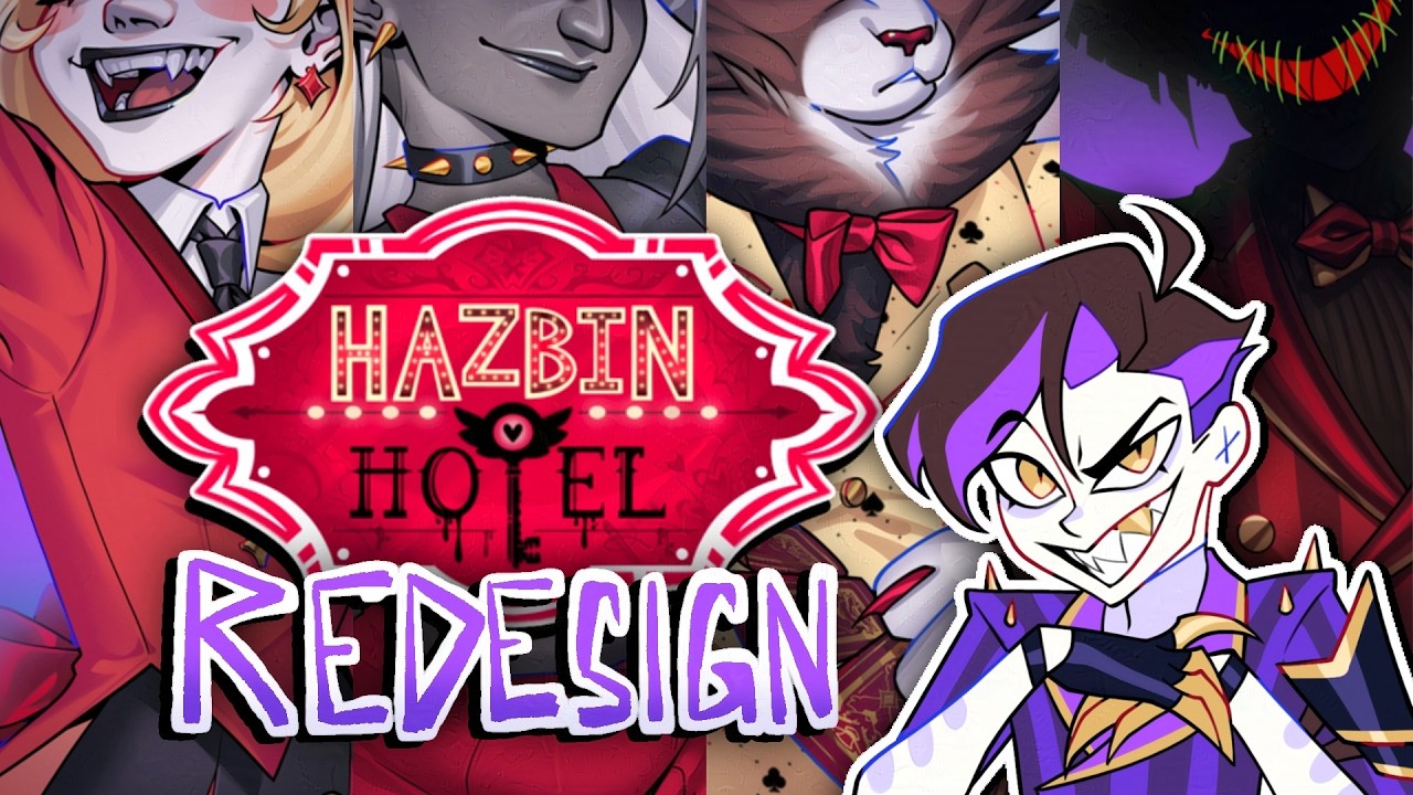 Redesigning Hazbin Hotel Characters!【Speedpaint + Commentary】