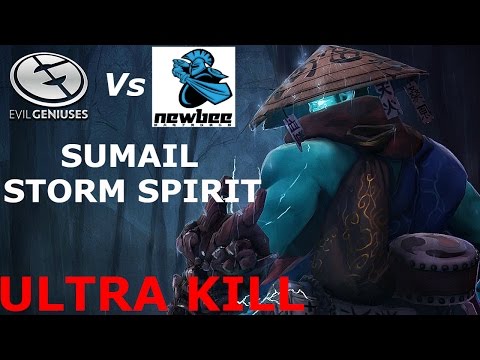 SUMAIL STORM SPIRIT,  ULTRA KILL!!  EG Vs NEWBEE TI6 DOTA 2