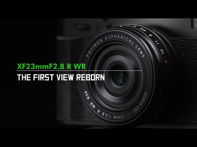 Vidéo FUJIFILM XF 23 mm f/2,8 R WR Noir