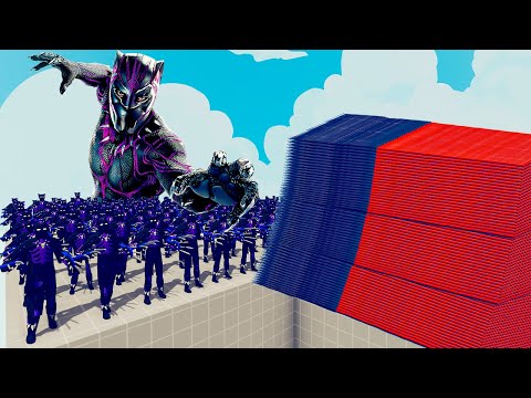 200x BLACK PANTHER + 1x GIANT vs EVERY GOD - Totally Accurate Battle Simulator TABS