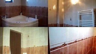 preview picture of video 'Amenajari interioare baie casa, imagini baie placata cu gresie si faianta marmorata'