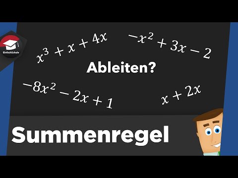 Derivative rule: Sum rule - examples - Sum rule simply explained!