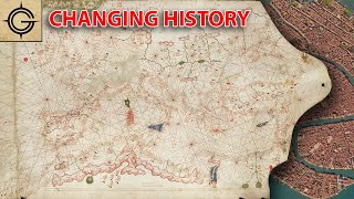 This 14th century chart was just rediscovered...it changes map making history