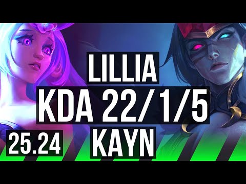 LILLIA vs KAYN (JGL) | Good KDA: 22/1/5 | EUNE Master | 25.24