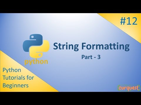 Python 12 String Formatting 3