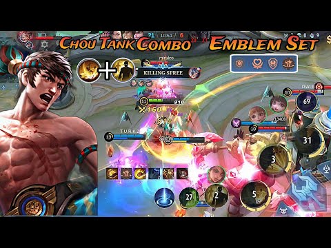 How to Play Chou Tank? Best Build and Emblem 2023 | Chou Gameplay and Rotation