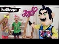 Hello Neighbor in Real Life Steals JoJo Siwa Subscription Box! Merch & Toy Scavenger Hunt!