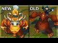 All Nunu Skins NEW and OLD Texture Comparison Rework 2018 (League of Legends)