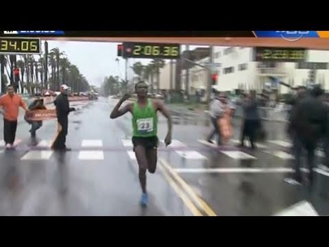 Markos Geneti wins 2011 LA Marathon - from Universal Sports