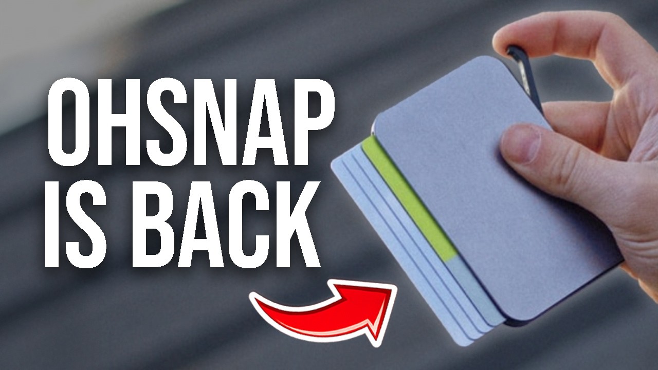 The Ohsnap 2 Wallet Is Here. This Is the Original.