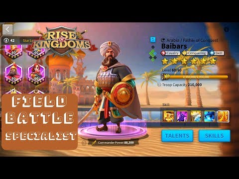 BAIBARS commander spotlight v 2.0 - using him in every war - Rise of Kingdoms