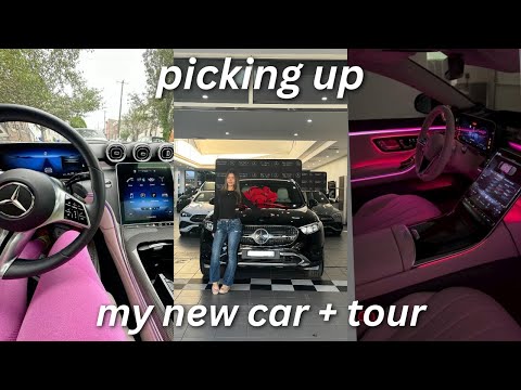 VLOG: PICKING UP MY NEW CAR + CAR TOUR | Mercedes GLC