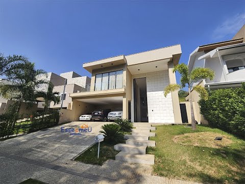 [Lindo Sobrado arquitetura moderna Condomínio Jardins Madri de frente para mata, 487,50 m2 de lote]