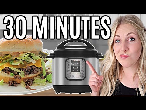 EASIEST 30 Minute Meals in the Instant Pot - What's For Dinner!