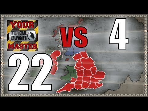 Medieval 2: Britannia 1v4 Hotseat as England 22
