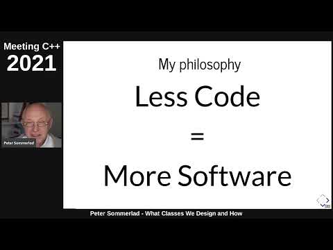 Peter Sommerlad - What Classes We Design and How - Meeting C++ 2021