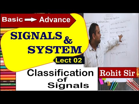 Classification of Signals | Signal and System | Energy and power signals | Periodic, non periodic |