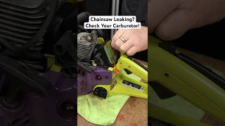 Chainsaw Leaking Gas? Check Your Carburetor!