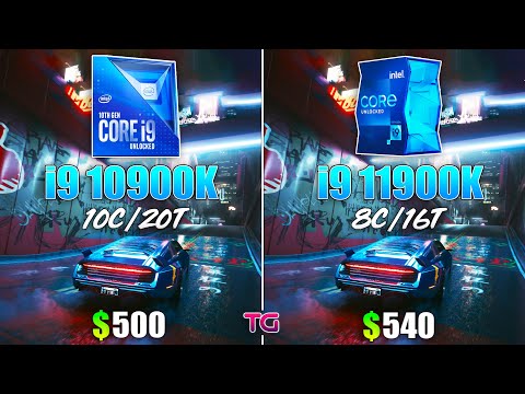 i9 11900K vs i9 10900K - Test in 8 Games