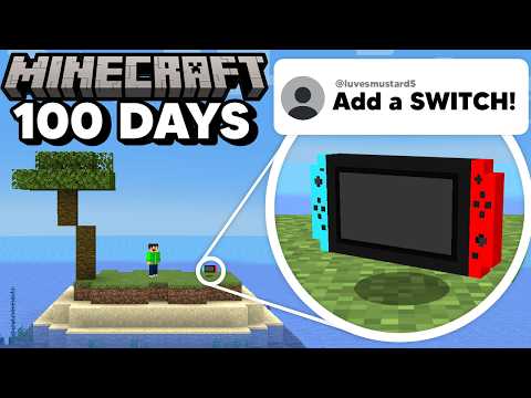 I Made A Mod Idea Every Day For 100 Days On A Deserted Island In Minecraft...