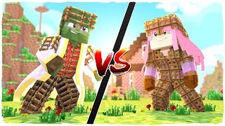 👉 Armadura de TRAPDOOR vs armadura de ESCALERAS - MINECRAFT
