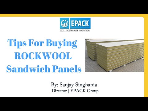 Epack prefab insulated rock wool panel