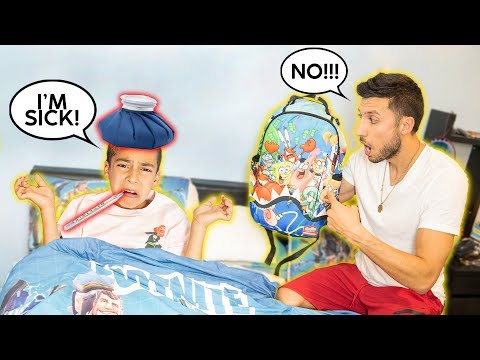 I FAKED Being SICK To SKIP SCHOOL! *Dad REACTS* | The Royalty Family