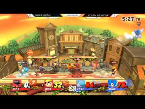 AB6 Smash 4 - SaSSy & MikEffect vs HTX | The Wall & HTX | KJ - Losers Semifinals