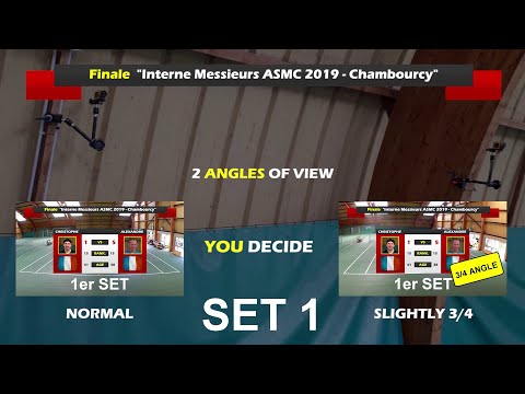 Christophe (15) vs Alexandre (15) - Finale Interne ASMC - 1er set - 25/06/2019 - Cam choice