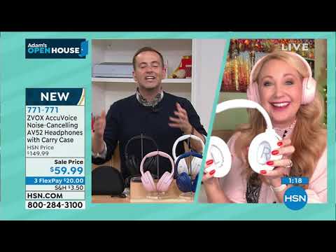 ZVOX AccuVoice NoiseCancelling AV52 Headphones with Carr...